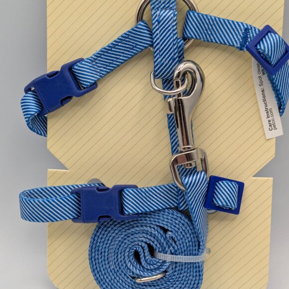 Bond & Co. Kitten Harness and Lead Set, Blue, One Size, NEW - Picture 3 of 7